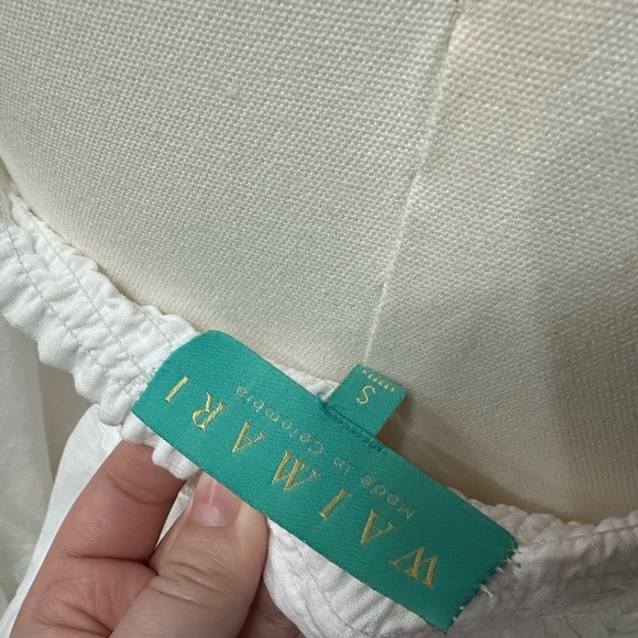 Waimari Panarea White Off-Shoulder Blouse size small sold out on revolve - Picture 11 of 12